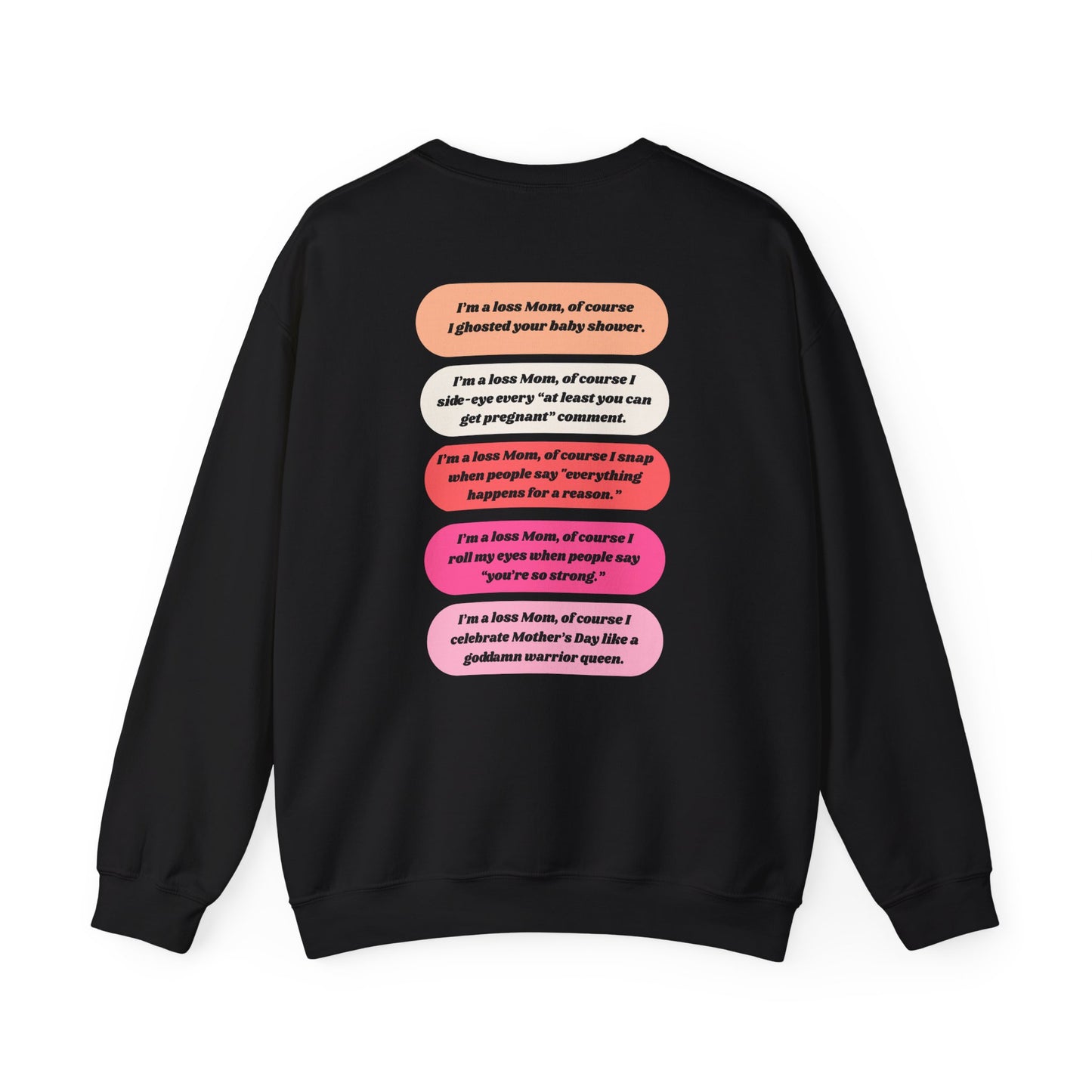 I'm a Loss Mom, of course... Crewneck sweatshirt – Unapologetically Grieving Crewneck Sweatshirt, stillbirth gift, miscarriage gift, tfmr gift, bereaved moms