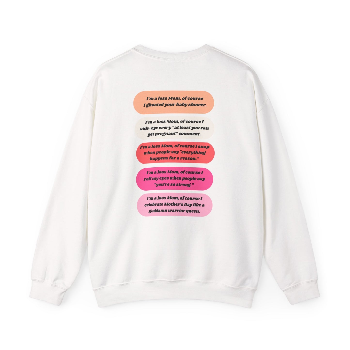 I'm a Loss Mom, of course... Crewneck sweatshirt – Unapologetically Grieving Crewneck Sweatshirt, stillbirth gift, miscarriage gift, tfmr gift, bereaved moms