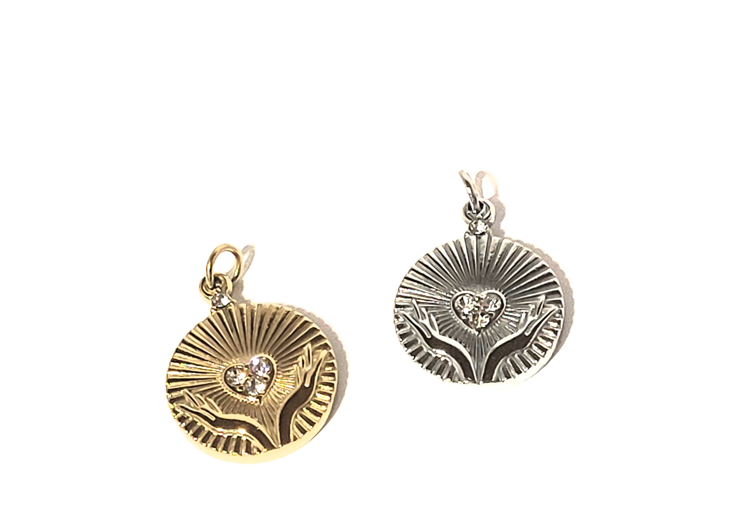 Open Hand Pendant Charm