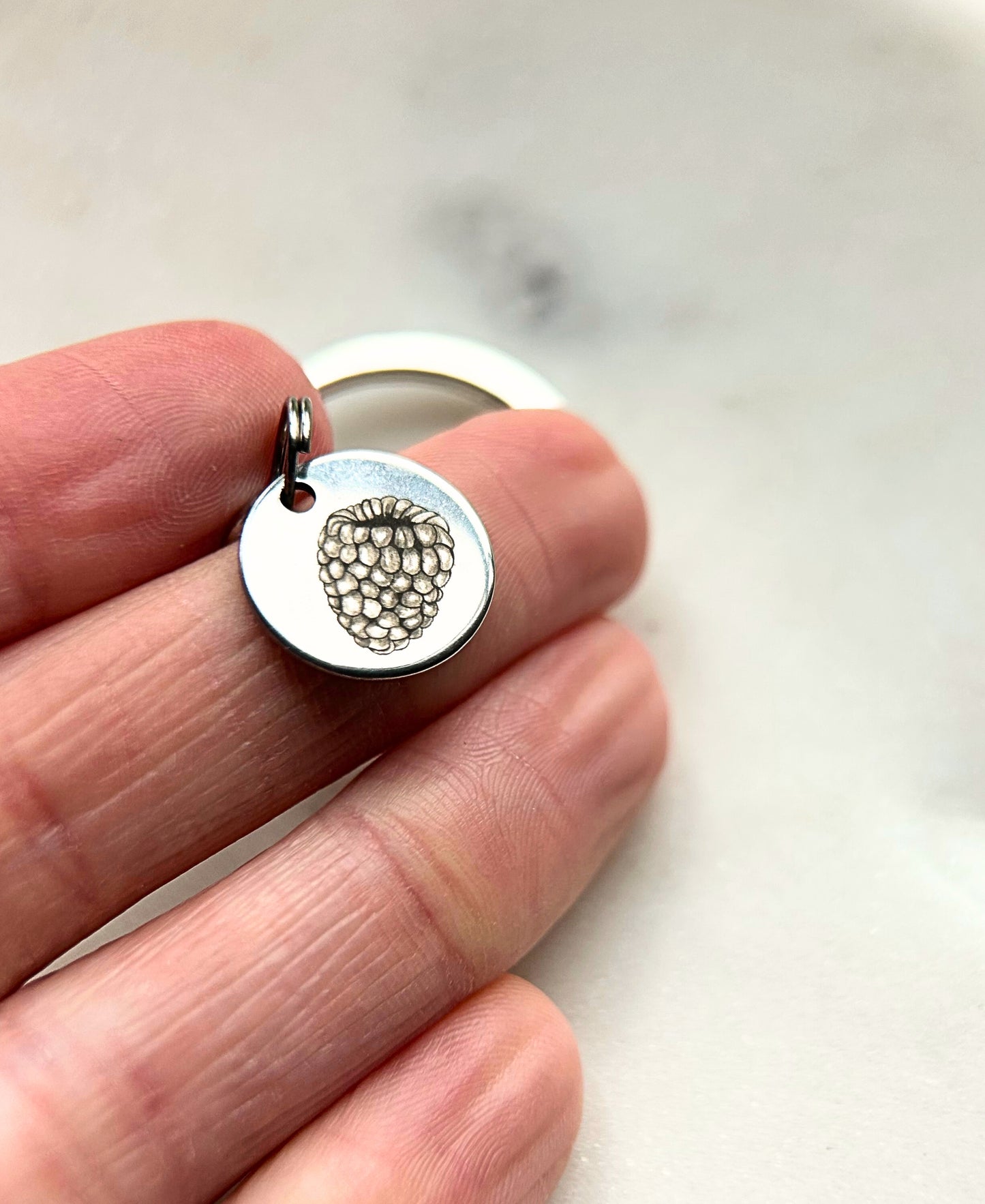 Raspberry keychain - 8 weeks gestation