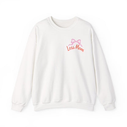 Signature Loss Mom Sweatshirt, cozy sweatshirt, pregnancy and infant loss awareness gift, bereaved mom, baby boy loss, stillbirth, miscarriage, TFMR