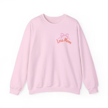 Signature Loss Mom Sweatshirt, cozy sweatshirt, pregnancy and infant loss awareness gift, bereaved mom, baby boy loss, stillbirth, miscarriage, TFMR