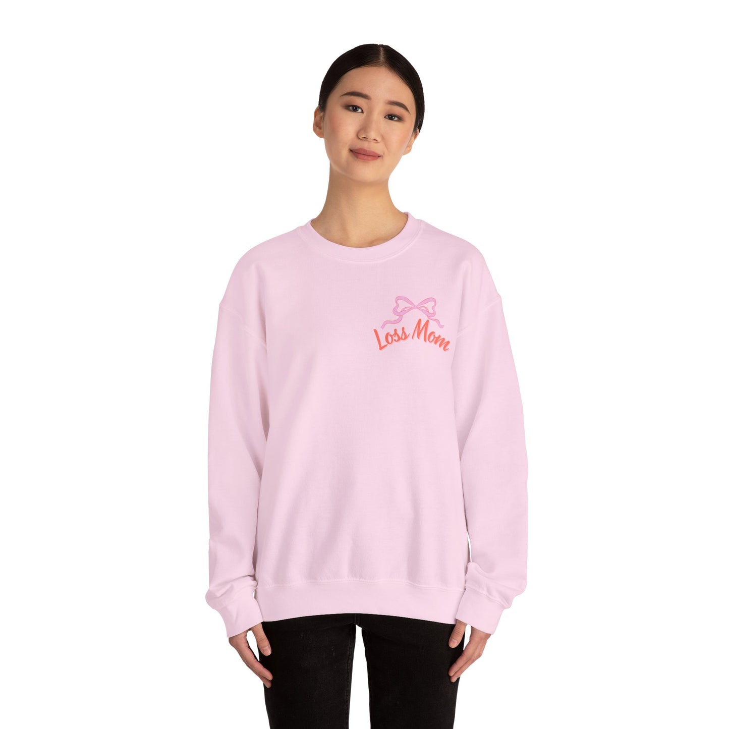 Signature Loss Mom Sweatshirt, cozy sweatshirt, pregnancy and infant loss awareness gift, bereaved mom, baby boy loss, stillbirth, miscarriage, TFMR