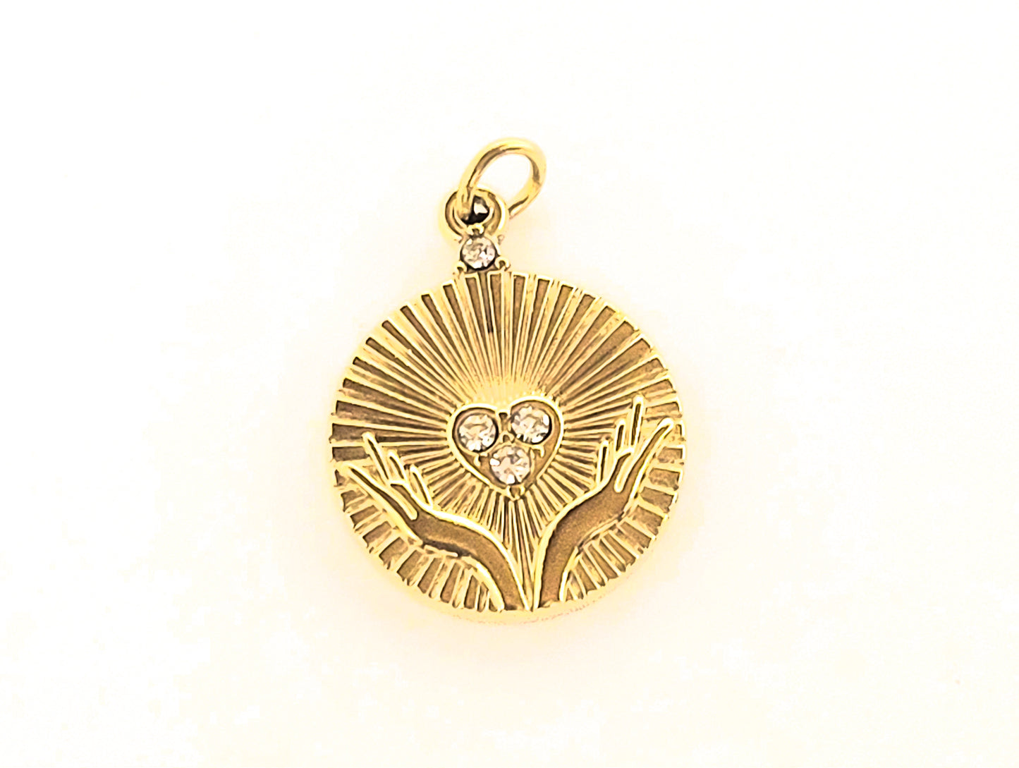 Open Hand Pendant Charm