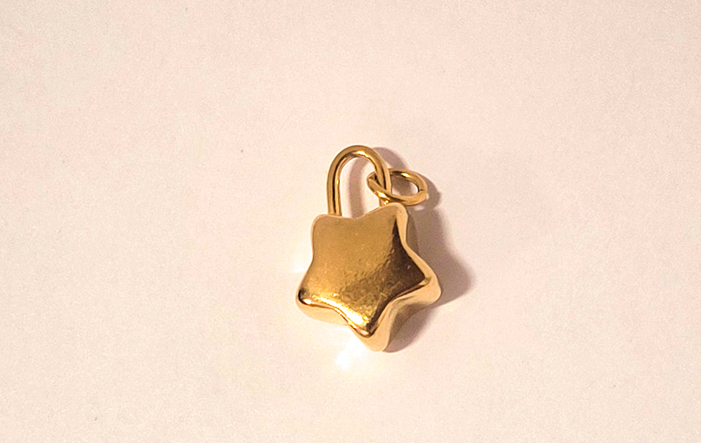 Star Padlock Charm