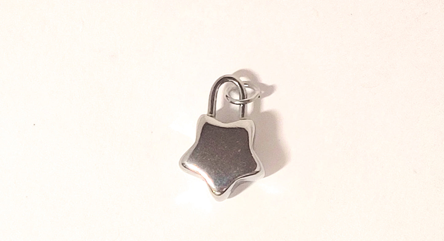 Star Padlock Charm