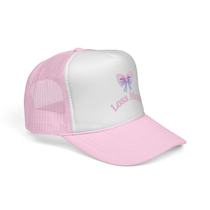 Loss Mom Trucker Caps – Supportive Gift for Grieving Mothers, “Loss Mom” Awareness hat, For Pregnancy & Infant Loss Awareness, bereaved mom gift, pregnancy loss gift