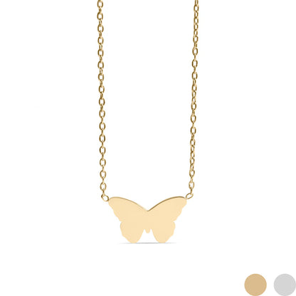 Butterfly Necklace, Pregnancy & Baby Loss Remembrance,18K Gold PVD Stainless Steel