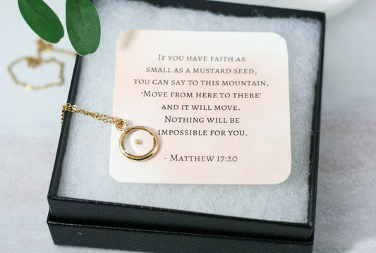 Mustard seed necklace