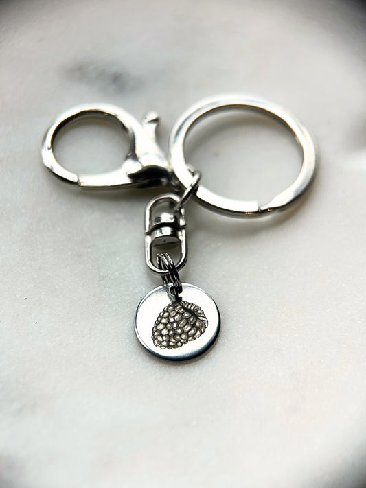 Raspberry keychain - 8 weeks gestation